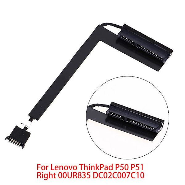 HDD-kabel for Lenovo ThinkPad P50 P51 HDD-adapterkabel Høyre 00UR835 DC02C007C10 SHYTMV  (FMY) One Size