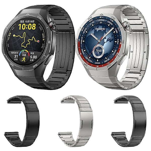 Vikbart Spänne Titanarmband För Huawei Watch GT 5 Pro 46mm (FMY) Mars Titanium