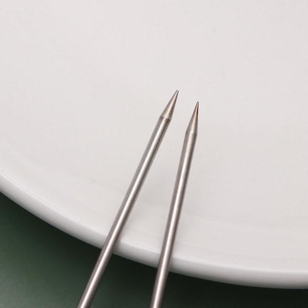 5 kpl Ruostumattomasta Teräksestä Valmistettuja Hedelmätikkuja Cocktail-Koristetikkuja Tikkuja Juhlatarvikkeita Suosikkeja Kotibaarille (Hopea)  (FMY) Silver 12X2X0.2cm