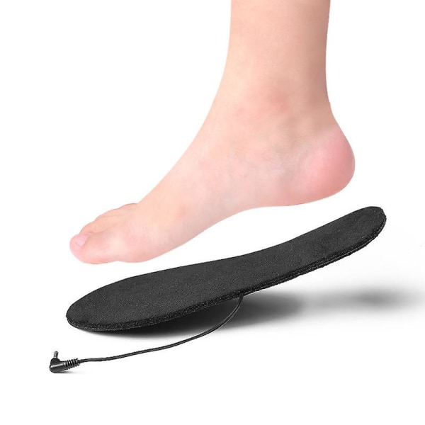 Tee-se-itse USB-lämpöpohjalliset Leikatut pohjalliset Jalkalämmitin Talvisukka Matto Miehille Naisille Talvi Ulkoilu Urheilu 28*9.5cm  (FMY)