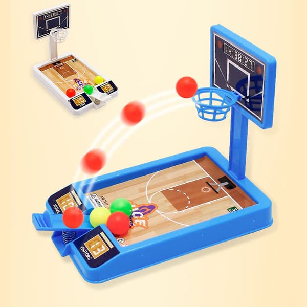 Bordsbasketspel - Interaktiv skrivbordsleksak, kul för barn och vuxna (FMY) White