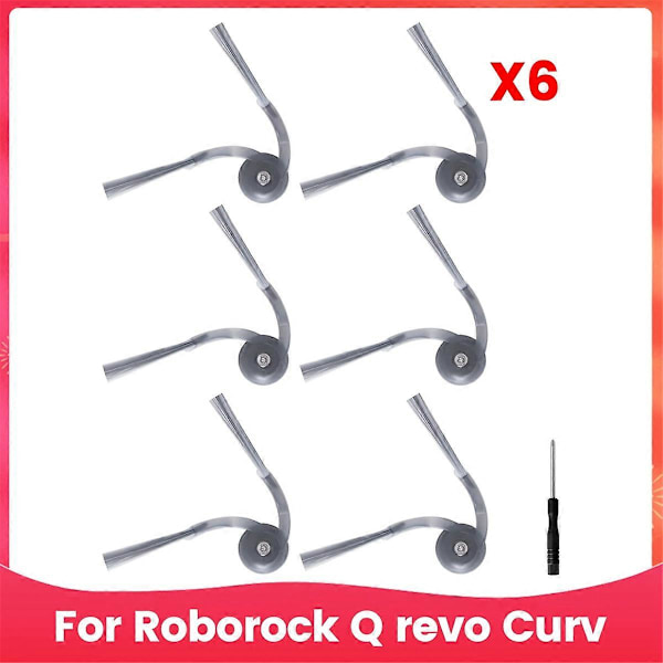 Sidebørster for Roborock Q Revo Curv Erstatningsdeler Tilbehør (FMY)