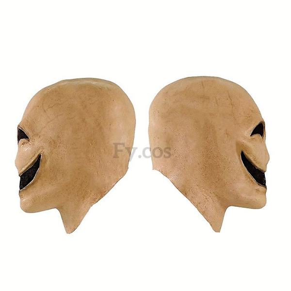 Smile No Face Man Latex Mask Full Head Horror Faceless Disguise Cosplay Scary Alien Helmet Halloween Costume Mask För Män (FMY) No Face Man Mask