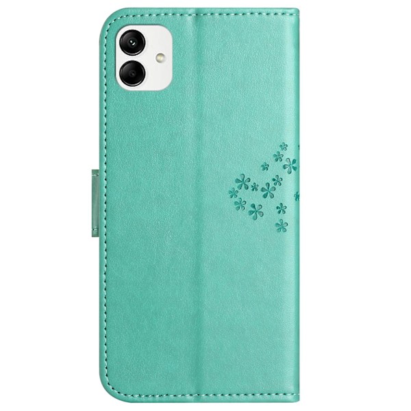 Mobilfodral i PU-läder med uggla och trädtryck för Motorola Moto G54 5G (FMY) Cyan