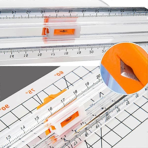 Papirkutter, papirkutterblader, reserveblader for A4 papirkuttere for papirkutterkortpapir, 6 stk (FMY)