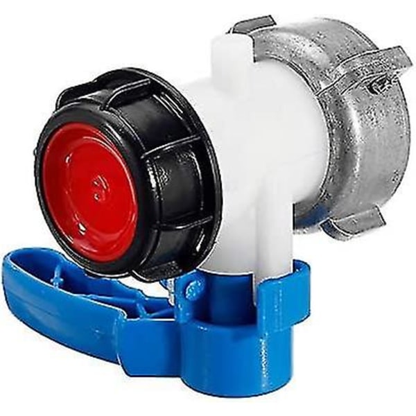 Reservfjärilsventil för IBC-tank upp till 1000 L eller Cistern, med adapter för DN50 fläns (75 mm, aluminium) (DPD)