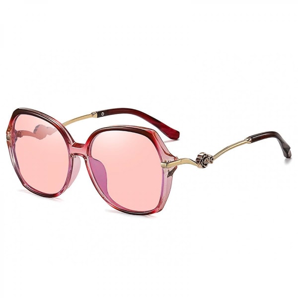 Polariserede solbriller til kvinder Klassiske Trendy Stilfulde solbriller 100 % UV-beskyttelse (FMY)