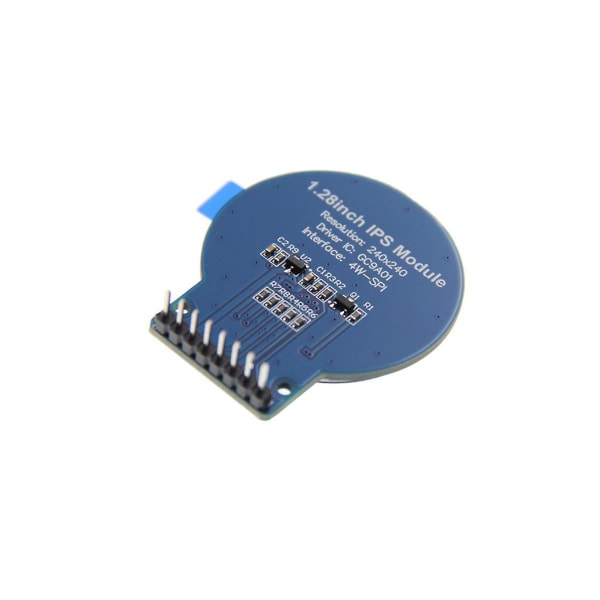 1,28 tommers IPS Full View TFT-skjerm LCD-skjerm SPI-serieport Rund skjerm 240x240 oppløsning farge (FMY) black blue