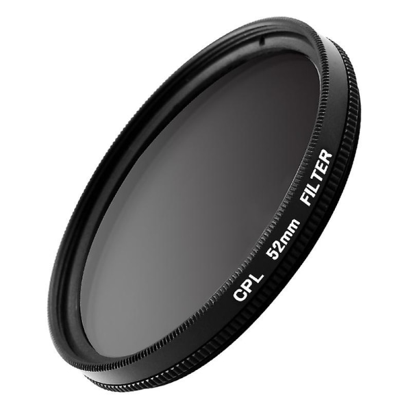Ultra-tynt Cpl-telefonlinsekamera med clip-on sirkulær polarisator nøytralt tetthetsfilter 37 mm objektivkameraobjektiv (svart) (FMY)