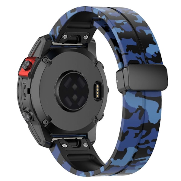 Tyyppi G Garmin Tactix 7 Pro/Fenix 7X/6X/6X Pro/5X Plus Musta Solki Kellon Ranneke 26mm Silikoni (FMY) Multicolor Style A