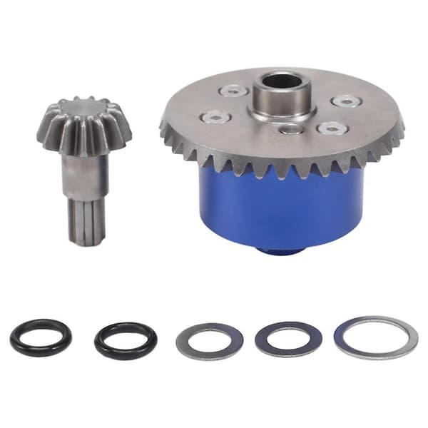 Metal Diff Case Diff 37t Input 13t til Arrma 1/10 Kraton Senton Big Rock Granite Outcast Opgraderingsdele, 2 (FMY)