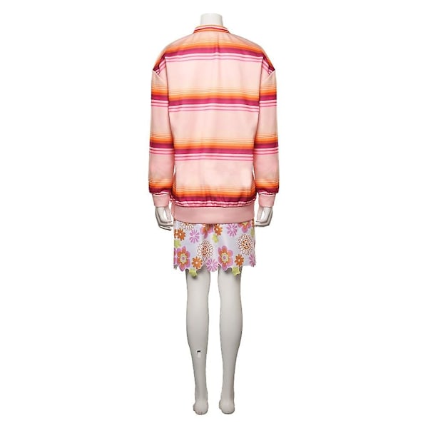 Onsdag Addams Cosplay Flickor Enid Sinclair Cosplay Kostym Skjorta Kjolar Outfit Halloween Karneval Dräkt För Kvinnor Rosa Ryggsäck (FMY) skirt XS