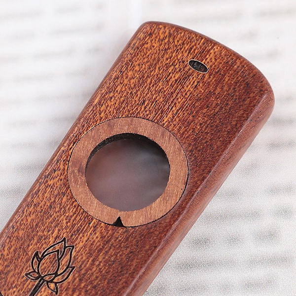 Puinen Kazoo Musiikki-instrumentti Ukulele Kitara Säestys Lahja Aikuisten Musiikin Aloittelijoille Mielenkiintoinen Juhla Karnevaali Show Kazoo Instrumentti (FMY) Sapele Wood