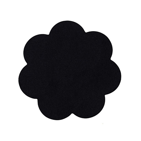 20x Brystvortedeksel for damer, engangs, usynlig brystløft, kronbladpasties (FMY) Black