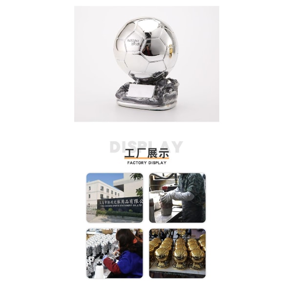 Fifa Ballon Dor Trophy Replica Souvenir Decoration (FMY) Gold 15CM