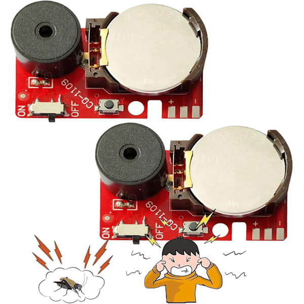 Random Noise Maker, 2024 Nyeste Random Noise Maker, Noise Maker, Prank Noise Maker til Fest (FMY) Red 2pcs