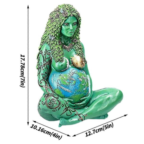 Moder Jord Kunst Statue Polyresin Figur Moder Jord Statue 15cm (FMY)