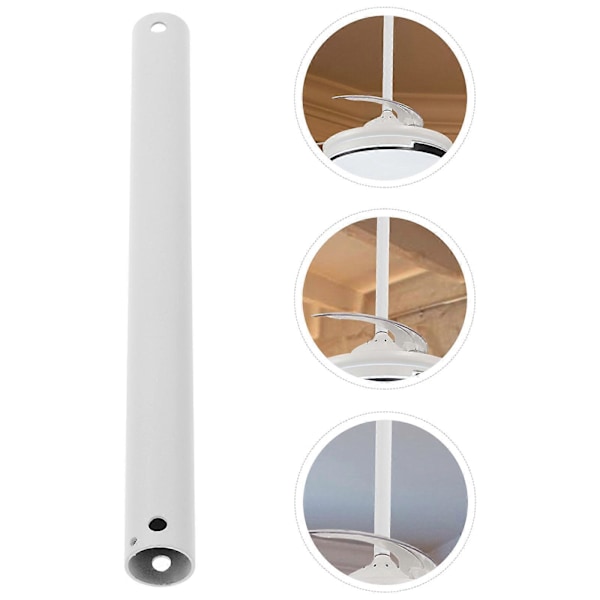 Universell Takvifte Forlengelsesstang Takvifte Nedstang Innvendig Hengende Vifte Forlengelses Nedstang (FMY) White 30.00X2.60X2.60CM