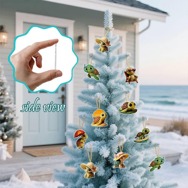 24 dagers adventskalender skilpadde julekalender overraskelsessamleobjekter festdekorasjon (FMY)