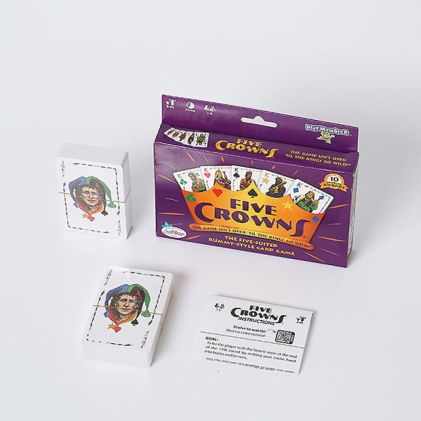 Five Crowns Card Game Perhekorttipeli – Hauskoja pelejä perhepeliiltaan lasten kanssa Betterlifefg (FMY)