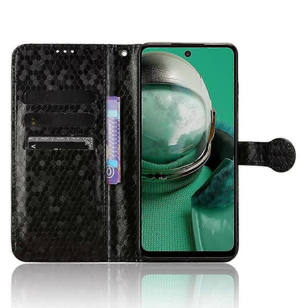 Läderfodral med pricktextur för HMD Pulse Pro / Pulse / Pulse+ (FMY) Black
