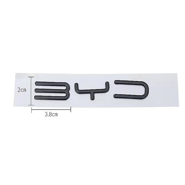 3D Metal Bygg dina drömmar Brev Ord Logotyp Emblem Badge Bil Bakre Bagageutrymme Dekal Klistermärke För Byd Han Song Tang Qin Plus Atto 3 S6  (FMY) A-Black