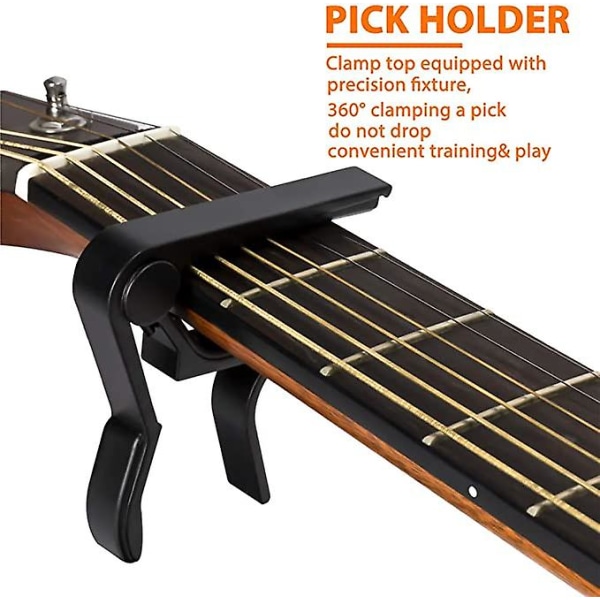 1 st Guitar Capo, 6-strängad akustisk & elektrisk gitarr Capo, gitarr Capo Akustisk  (FMY) silver