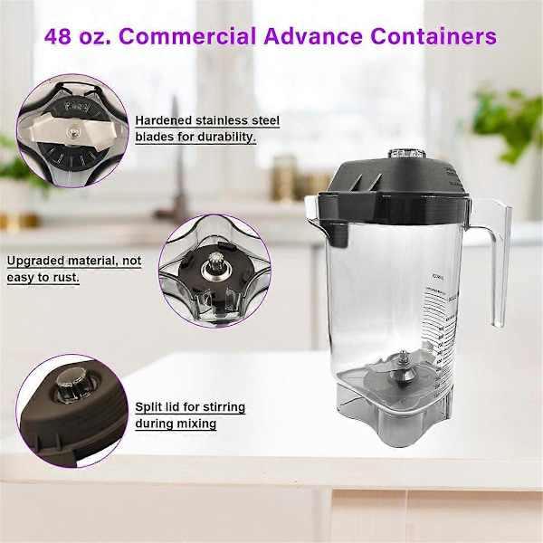 48oz Tehosekoitin sopii Vitamix The Quiet One VM0145 -malliin, Tehosekoittimen kannu (FMY)