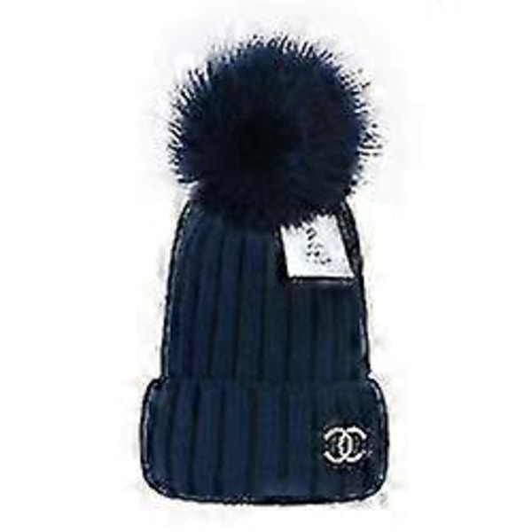 Uusi monipuolinen talvipipo villasta, lämmin villapipo, neulottu villapipo tupsulla (FMY) gray gray moncler Small label