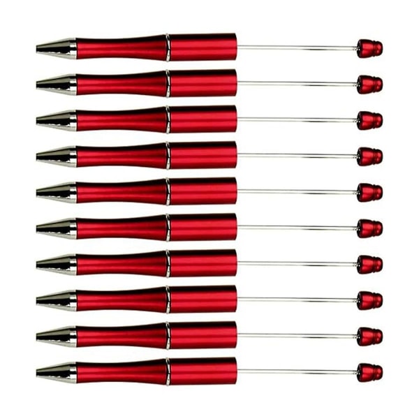 20 stk gør-det-selv-perlepenne Roterende plastikkuglepenne med kuglepenne til gør-det-selv-pendekorationsforsyninger O (FMY)