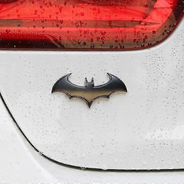 3-delt 3D Metal Bat Bil Logo Klistermærker Batman Badge Hale Klistermærker Mode (FMY)