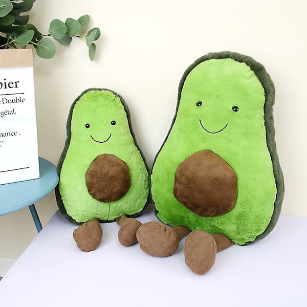 Sööt Cartoon Avocado Pluss Pehmolelu 22~45cm Avocado Jaloilla Lapsille Hedelmä Avocado Täytetty Pluss Pehmolelu Lahja Lapselle (FMY) C-45cm