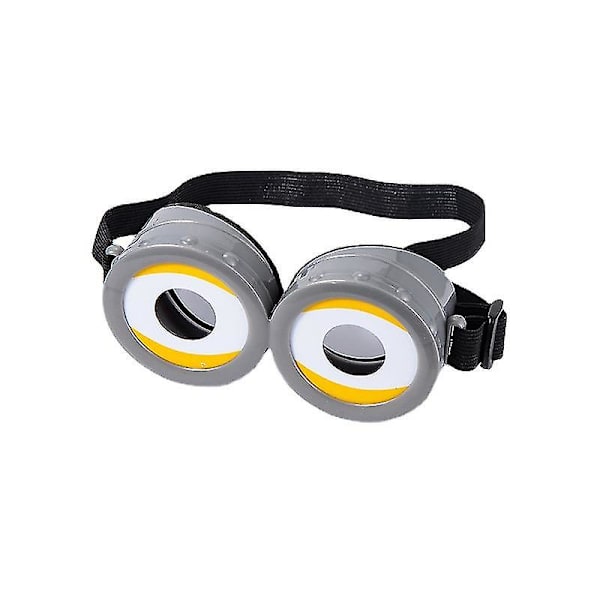 Hauskat koristeelliset Minions Cosplay -asu Lasit Juhlatarvikkeet 3d Pyöreät Lasit Syntymäpäiväjuhlatarvikkeet Koristelu  (FMY) style 2