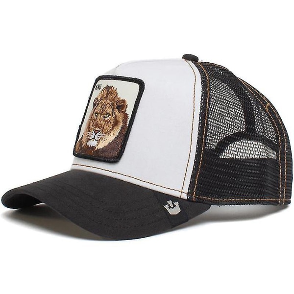 Goorin Bros. Trucker Hat Herr - Mesh Baseball Snapback Cap - The Farm (FMY) Lion White