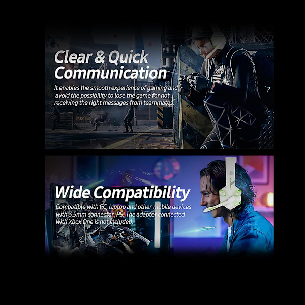G9000max Spelheadset med Brusisolerande 120 Justerbar Omnidirektionell Mikrofon 40mm Drivrutinsenhet Rosa (FMY)