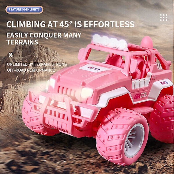 Kaukosäätimellä ohjattava Barbie Pink Electric Off-road -leluauto lahjaksi (FMY) Red