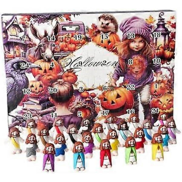 2024 Jesus Adventskalender 24 Mini Figurer Jesus Statyer för Barn Julgåva (FMY) C