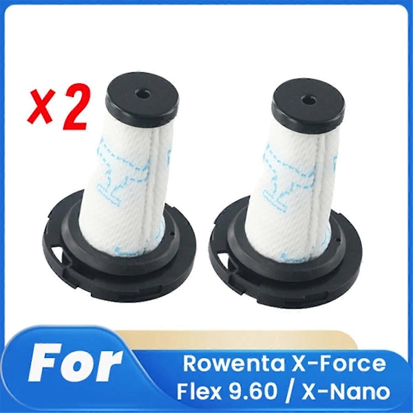 2 kpl ZR009010 Suodatin Rowenta X-Force Flex 9.60 / X-Nano Robotti-imurin Lisävarusteet Suodatin Puhdas (FMY) As Shown
