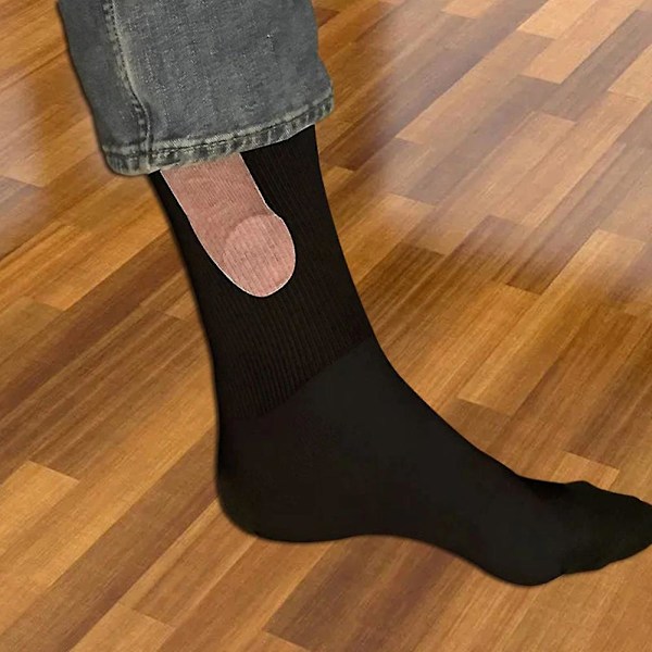Visa upp strumpor höst vinter roliga tryckta strumpor mellersta rör unisex färgade ankelstrumpor Sproof  (FMY) Black