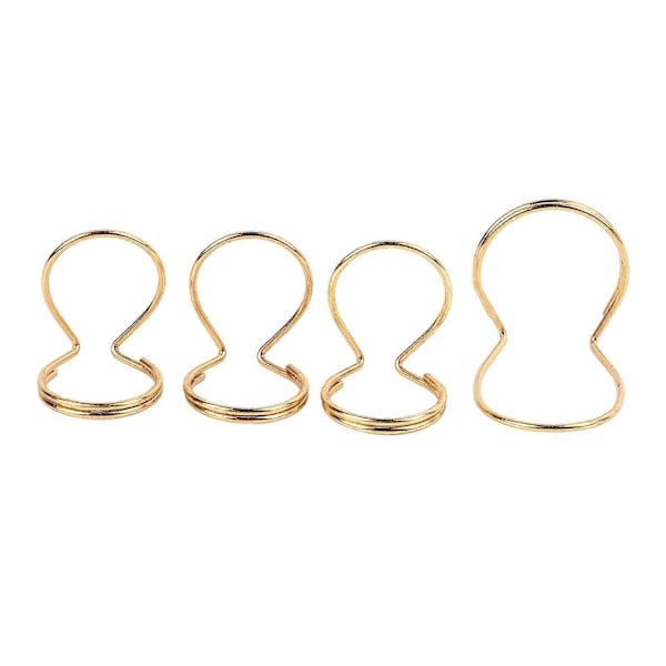 4 st Fjärilsfingerplock Metall Gitarr Tummplektrum Instrumenttillbehör för Spelning Guld (FMY)