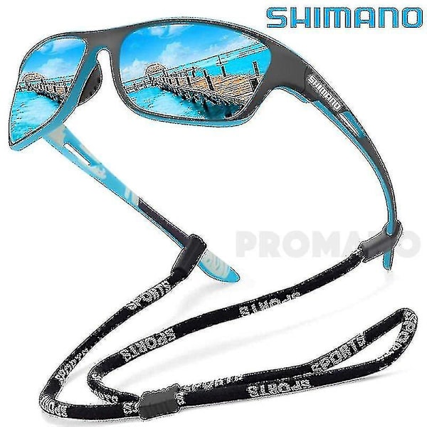 Shimano Polariserende Fiskesolbriller til Mænd - Solbriller til Kørsel (FMY) Blue