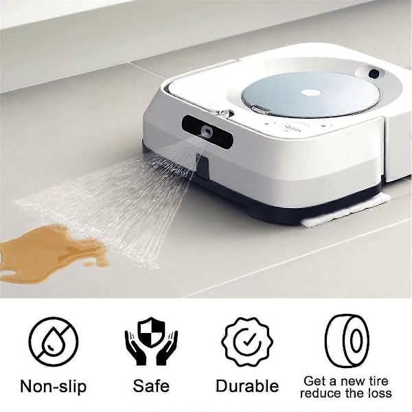 Hjuldæk Udskiftning til M6 (6110) (6012) (6112) (6113) Ultimate Wi-Fi Connected Robot Anti- (FMY) Black