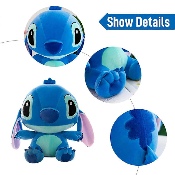 2023 Stitch Plys Legetøjsdukke Anime Lilo Og Stitch Stitch Plys Legetøj Børnegave (FMY) 35cm