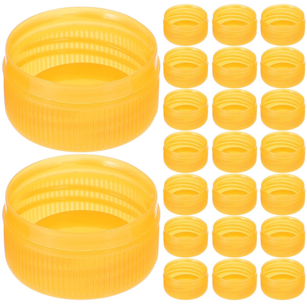 100 stk. Plastikflaskehætter Plastikflaskehætter Farvede Flaskehætter Diy Drikkeflaskehætter Børns Lærende Legetøj  (FMY) Golden 3.30X3.30X1.70CM