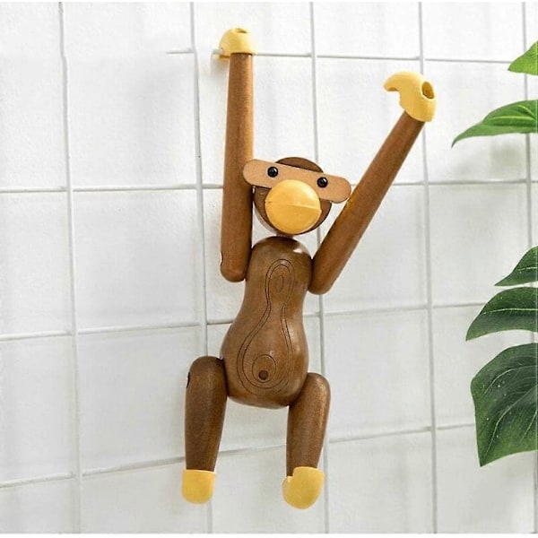 Hängande Träfigurer Apor Dockor Hantverk Ornament för Djungelparty Sovrumsdekoration (FMY)