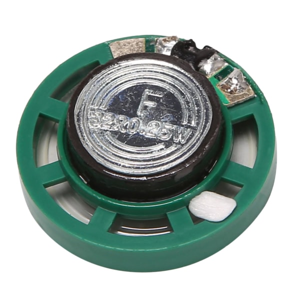 0,25W 32 Ohm Kunststoffhus 27mm Diameter Magnet Højttaler 4stk (FMY) Green Silver