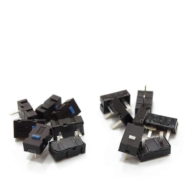 2 STK 2 Pins TTC Blå Prik / 5M Hvid Prik Muse Mikro Switch til Razer Imperator (FMY) TTC Blue Switch