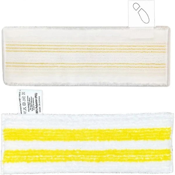8 stk. dampmoppepuder til Karcher SC2 SC3 SC4 SC5 damprenser mikrofiber moppeklud sæt udskiftning P (FMY) As Shown