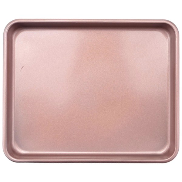 11 Tommer Bageplader til Ovn Sæt af 2, Non-Stick Brødrister Ovn Pander Tyk Gauge Stål 11X9 Tommer Kog (FMY) champagne gold
