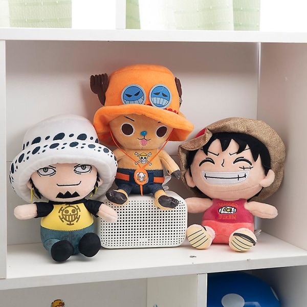 One Piece -pehmolelut, koko 25 cm, animehahmo Luffy Chopper Ace Law, söpö nukke, lapsille tai tyttöystävälle, syntymäpäivä-, Halloween- tai joululahja (FMY) I 25CM